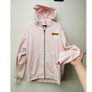Drew House Zip Hoodie Light Pink Men’s US L Dino Graphic